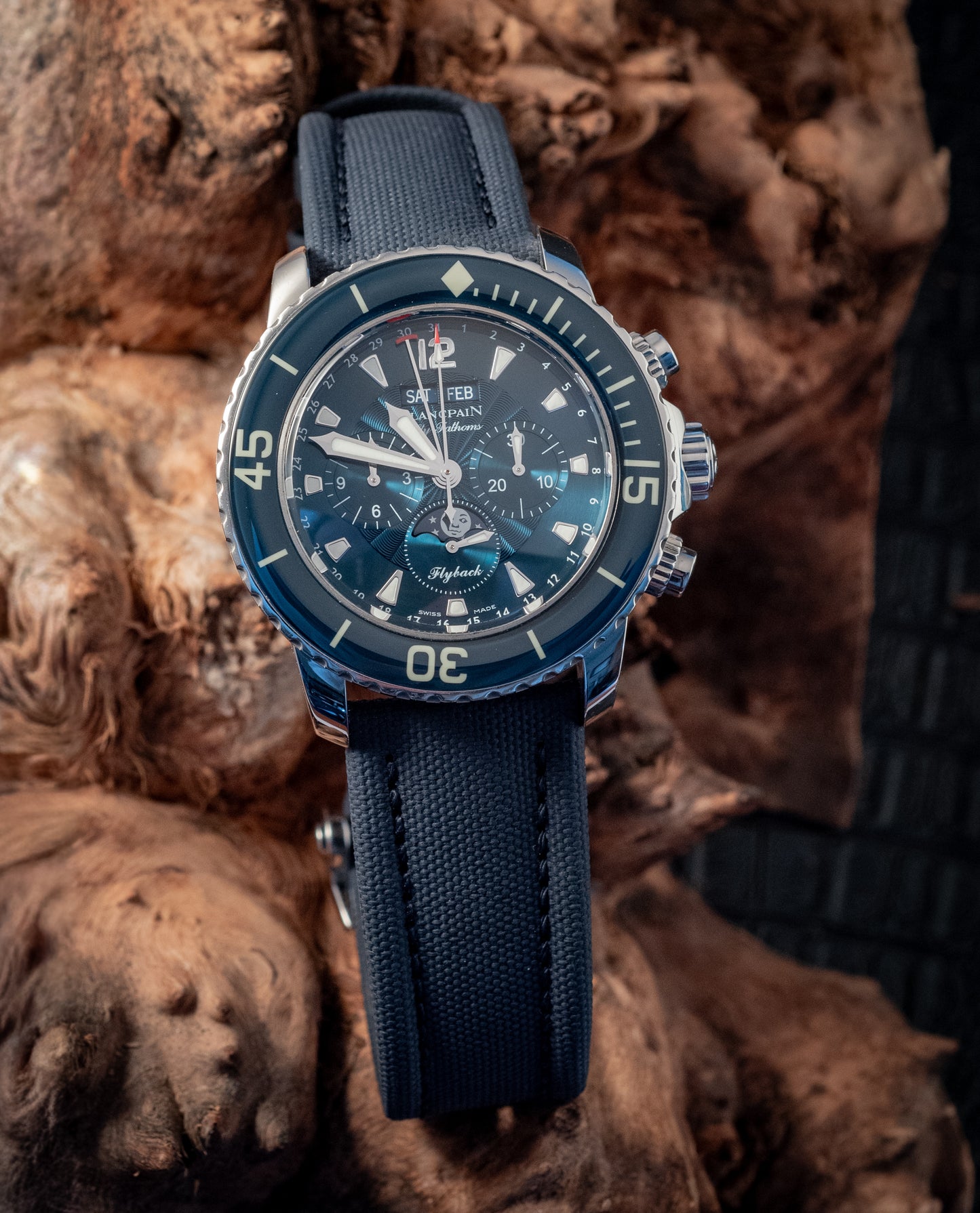 Blancpain Fifty Fathoms Blue Dial Box And Papers MSRP $32,300 2023 Service Papers Ref 5066f-1140-52b