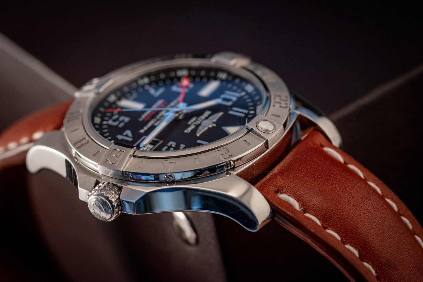 Breitling Avenger II GMT 43 Leather Strap Ref A3239011/BC34 Box And Papers