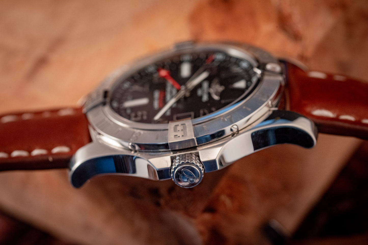 Breitling Avenger II GMT 43 Leather Strap Ref A3239011/BC34 Box And Papers