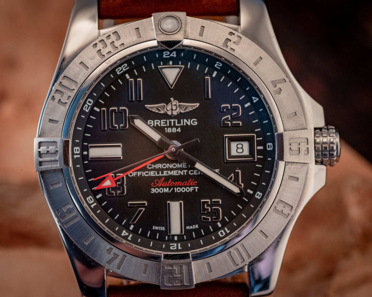 Breitling Avenger II GMT 43 Leather Strap Ref A3239011/BC34 Box And Papers
