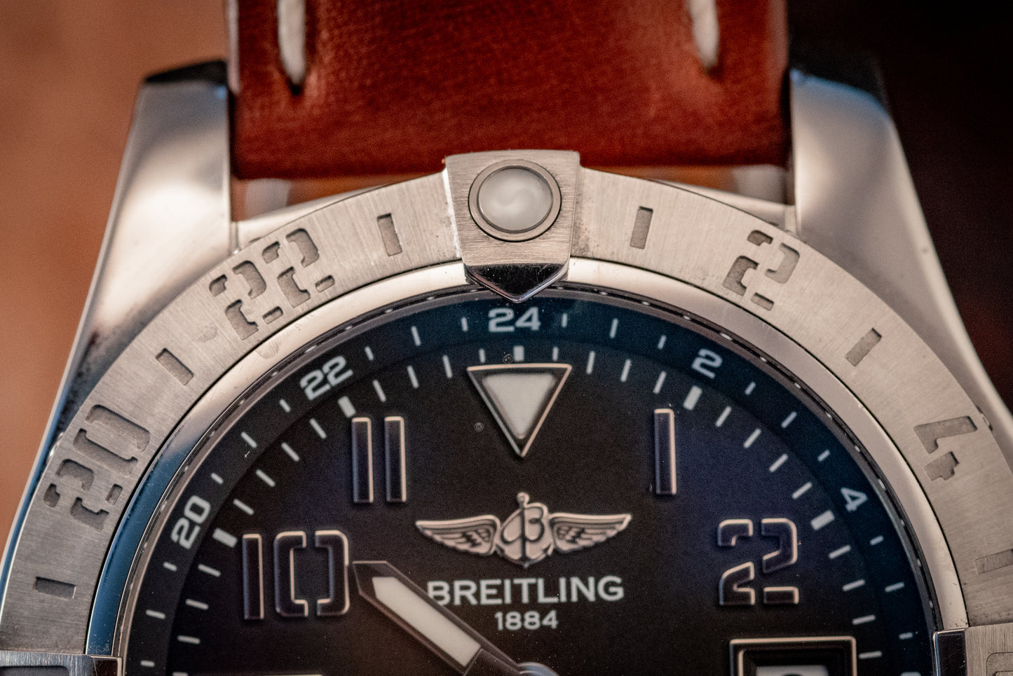 Breitling Avenger II GMT 43 Leather Strap Ref A3239011/BC34 Box And Papers