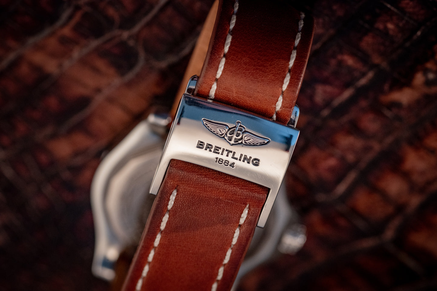 Breitling Avenger II GMT 43 Leather Strap Ref A3239011/BC34 Box And Papers