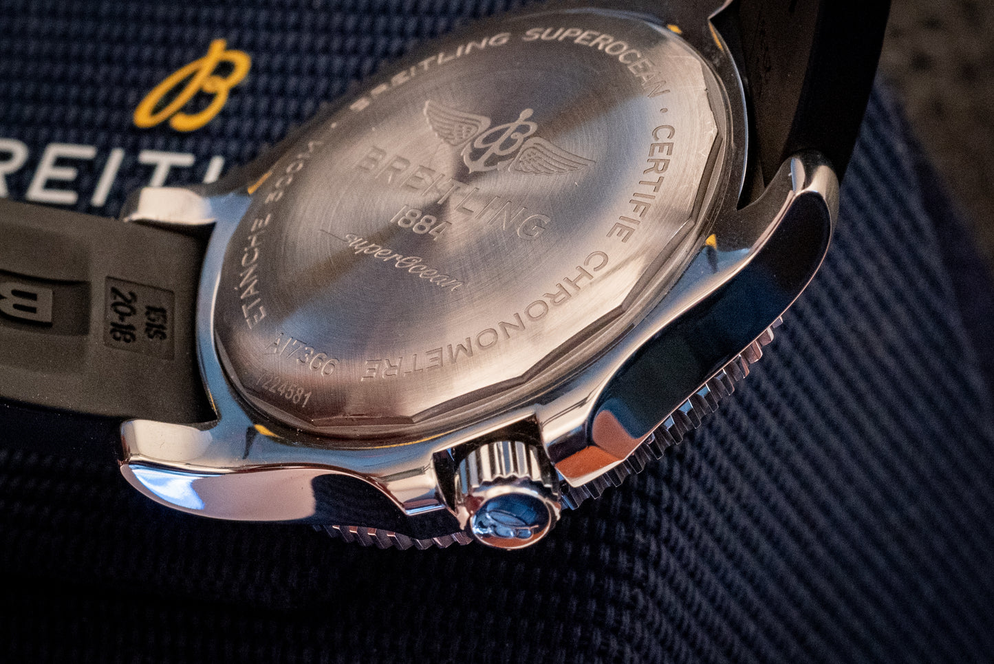 Breitling Superocean 42mm 2022 Service Paperwork Box And Papers Travel Pouch Ref A17366021B1S2