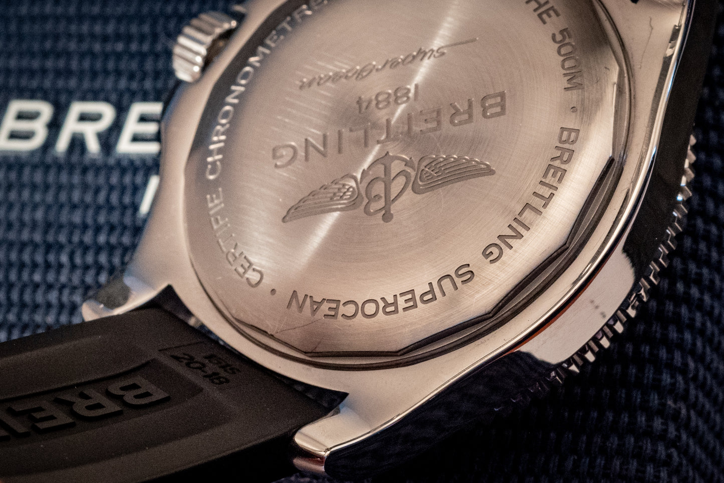 Breitling Superocean 42mm 2022 Service Paperwork Box And Papers Travel Pouch Ref A17366021B1S2