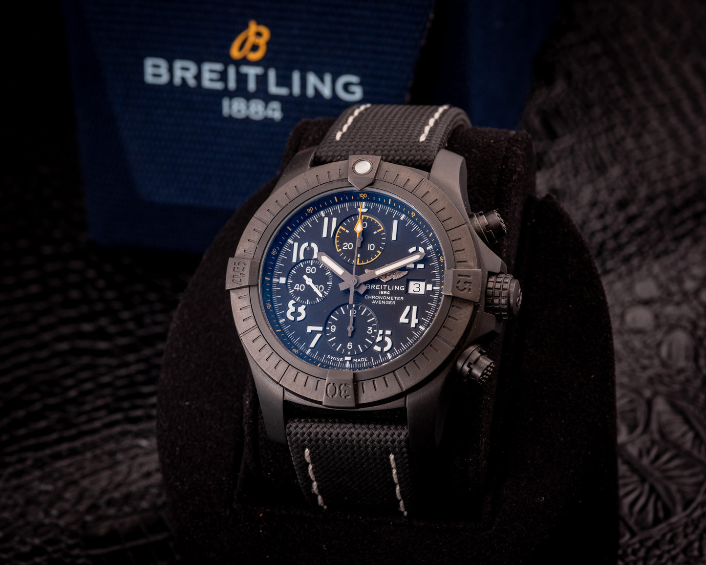 Breitling Avenger Night Mission Chronograph 45MM Ref V13317101B1X2 Box And Papers