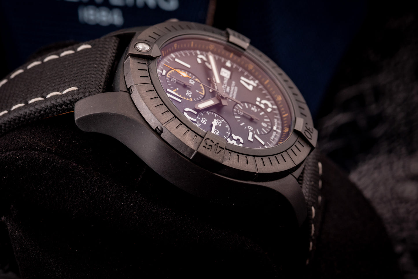Breitling Avenger Night Mission Chronograph 45MM Ref V13317101B1X2 Box And Papers