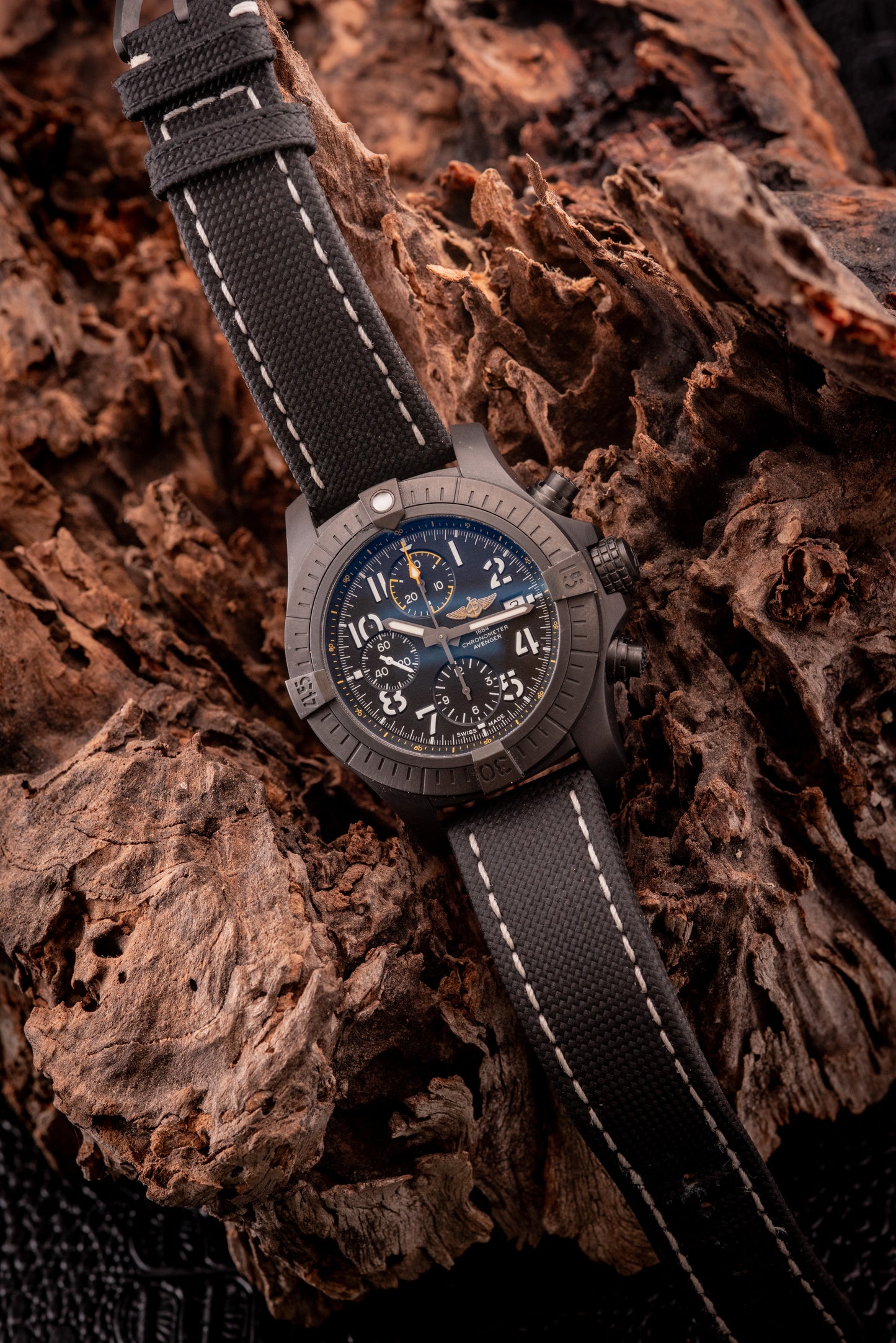 Breitling Avenger Night Mission Chronograph 45MM Ref V13317101B1X2 Box And Papers