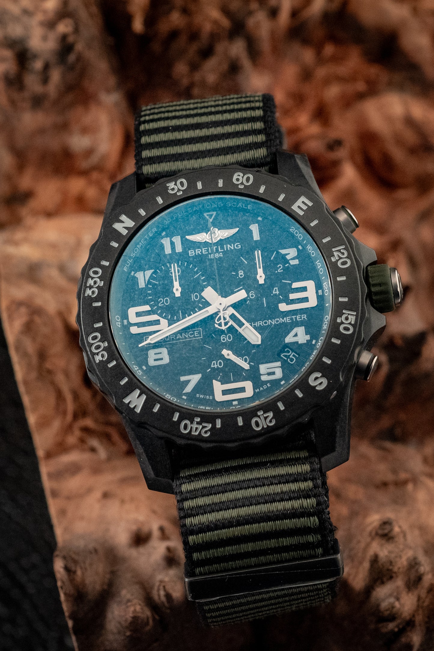 Breitling Endurance Pro Kelly Green 44MM Slater Strap 2022 Box And Papers Ref X82310