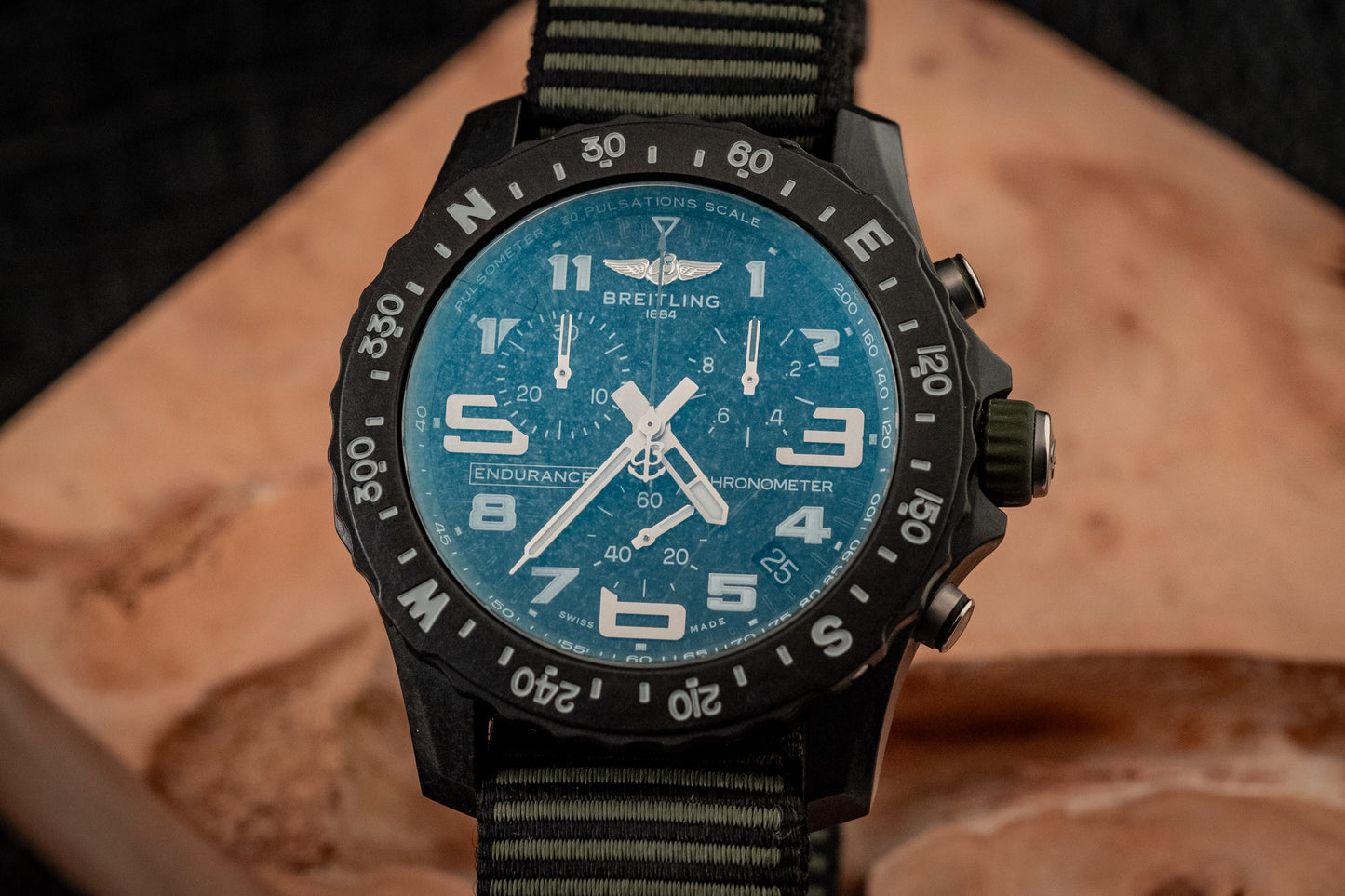 Breitling Endurance Pro Kelly Green 44MM Slater Strap 2022 Box And Papers Ref X82310