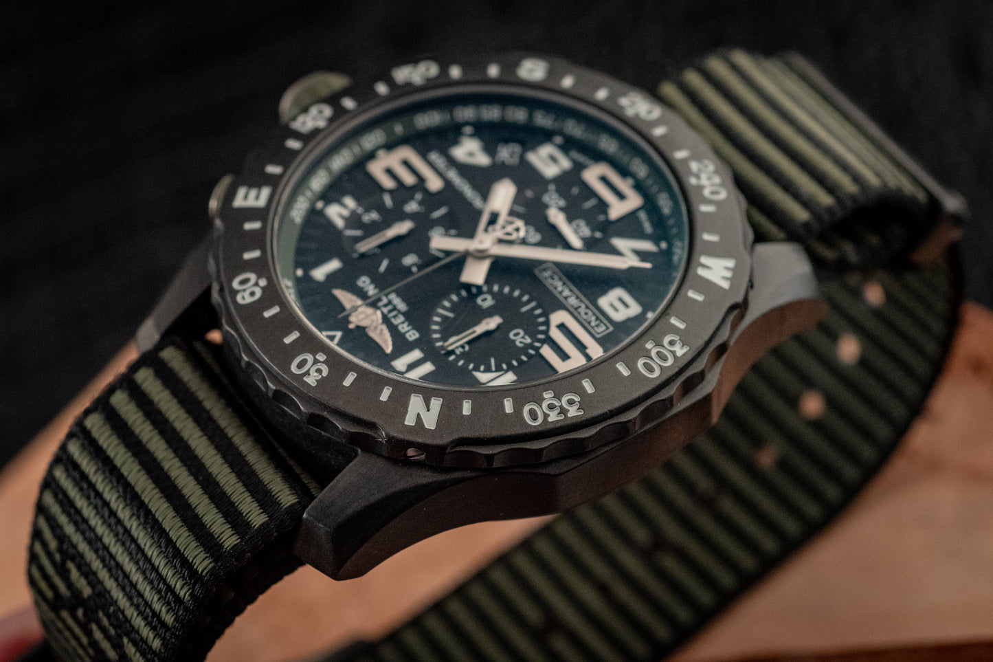 Breitling Endurance Pro Kelly Green 44MM Slater Strap 2022 Box And Papers Ref X82310