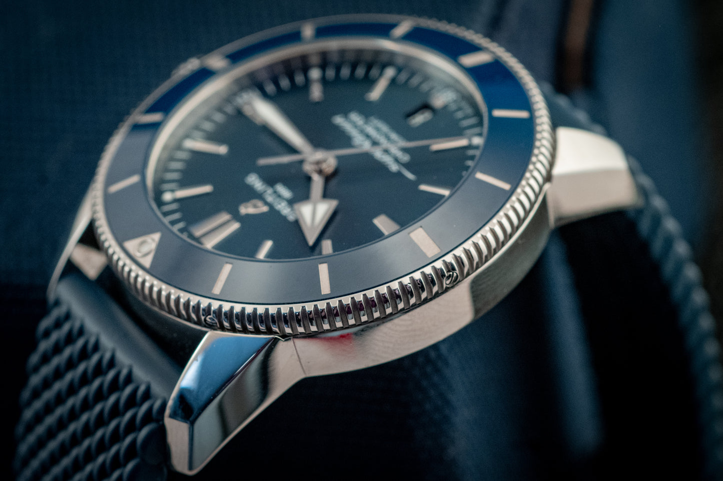 Breitling Breitling Superocean Heritage II 44mm Blue Dial Automatic Ref AB2030161C1S1 Box And Papers