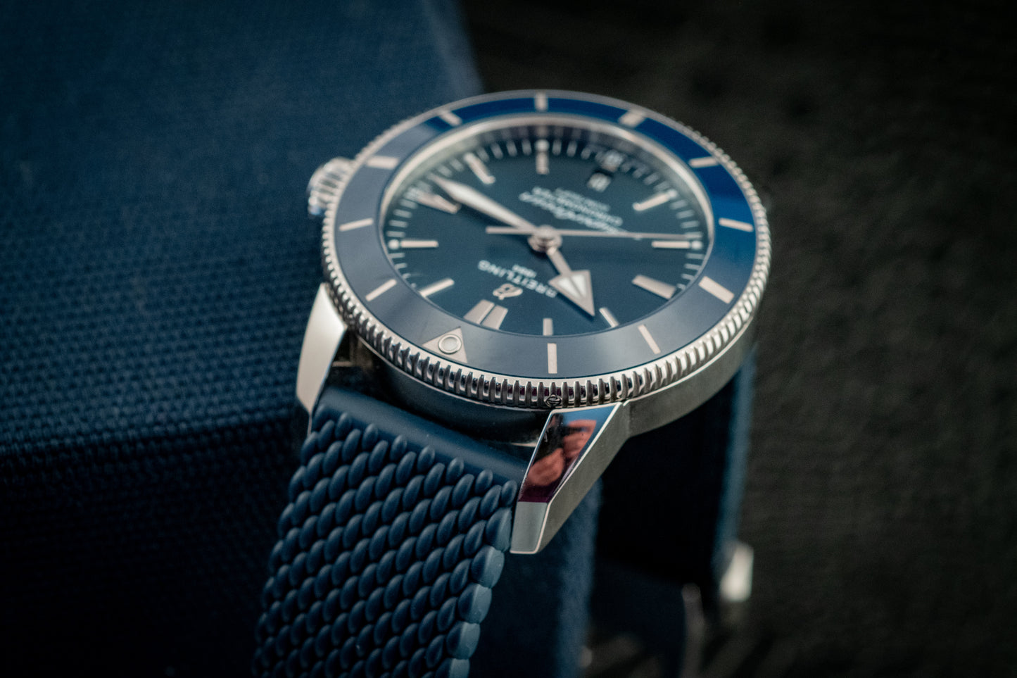Breitling Breitling Superocean Heritage II 44mm Blue Dial Automatic Ref AB2030161C1S1 Box And Papers