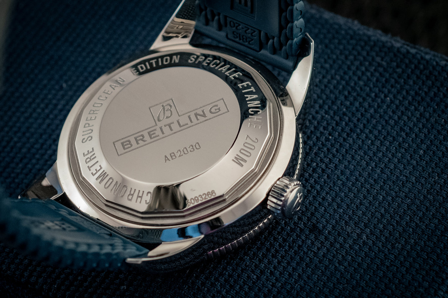 Breitling Breitling Superocean Heritage II 44mm Blue Dial Automatic Ref AB2030161C1S1 Box And Papers
