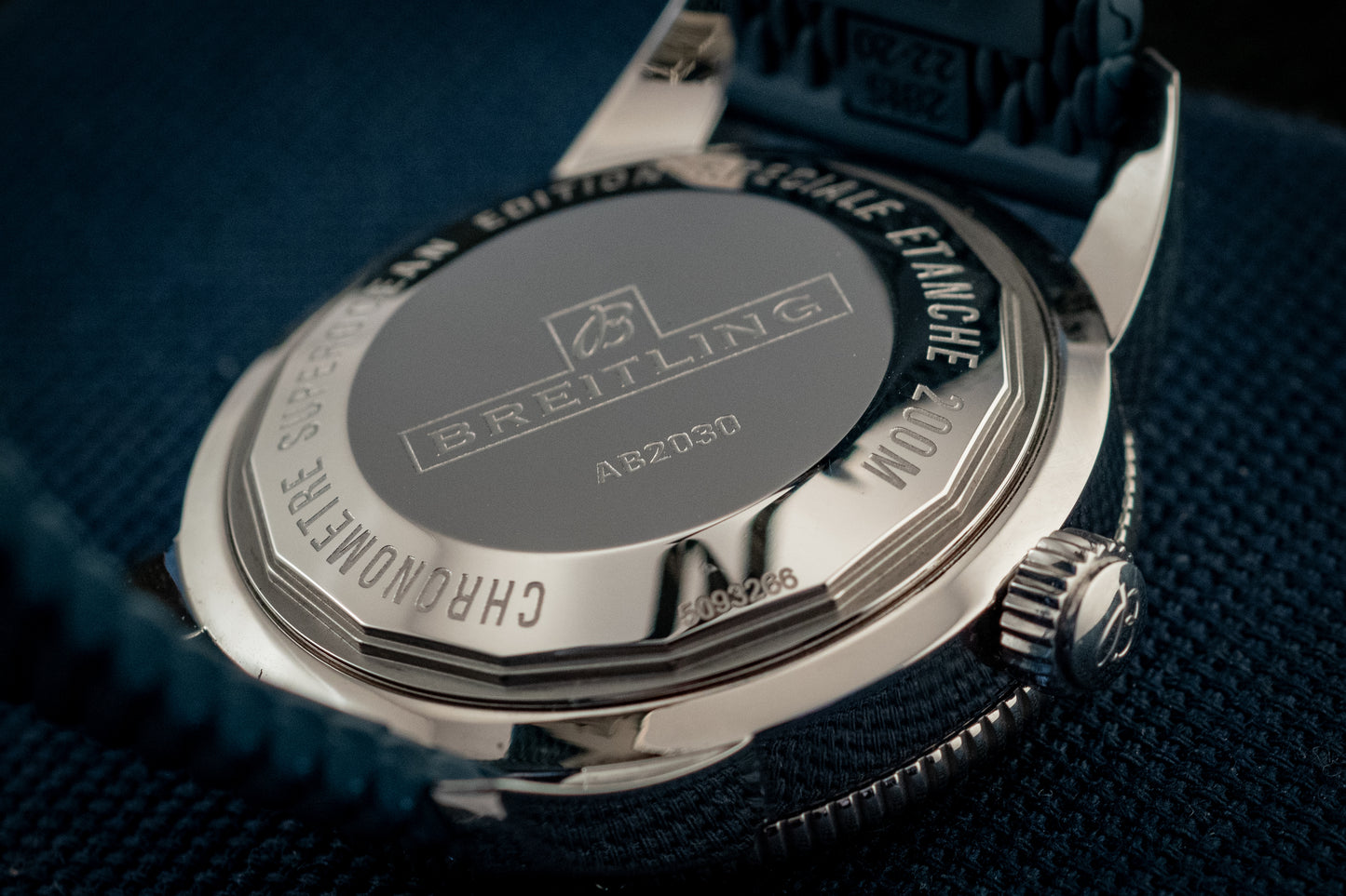 Breitling Breitling Superocean Heritage II 44mm Blue Dial Automatic Ref AB2030161C1S1 Box And Papers