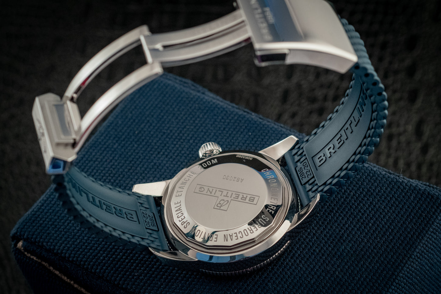 Breitling Breitling Superocean Heritage II 44mm Blue Dial Automatic Ref AB2030161C1S1 Box And Papers