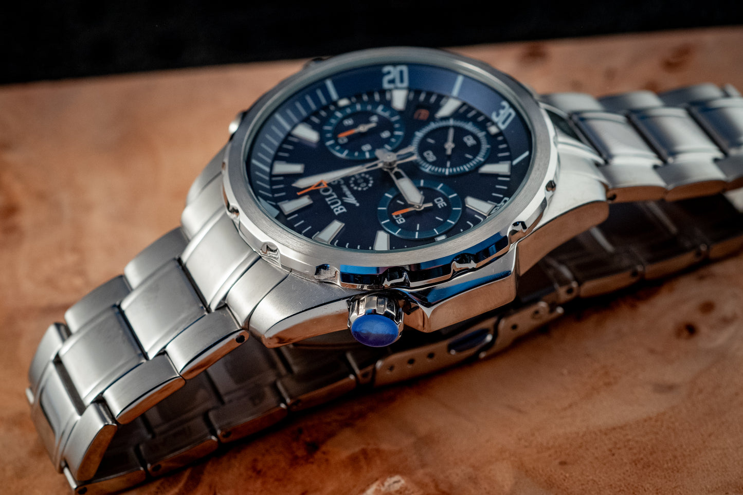 Bulova 2025 NEW Marine Star 43MM Blue Dial 6-Hand Chronograph Box And Papers