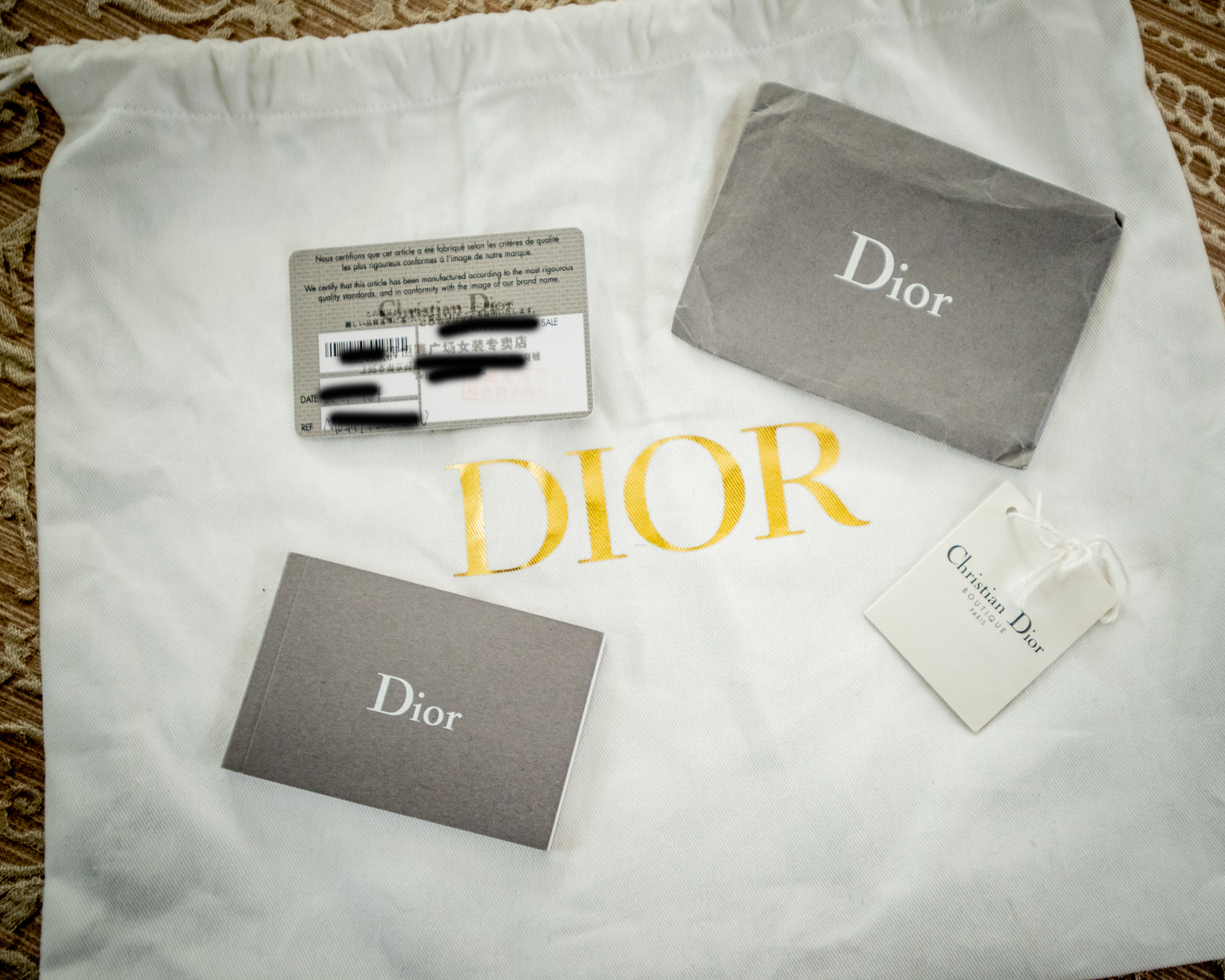 Dior Saddle Crossbody Blue Oblique Jacquard Belt Bag Pouch Card And Dustbag