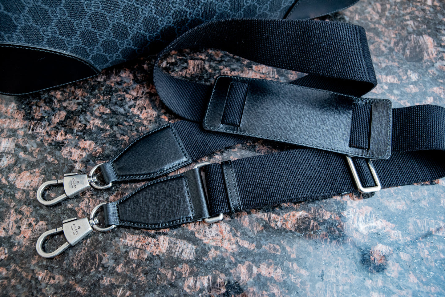 Gucci Black Medium Duffle Bag With Strap And Purchase Receipt Current MSRP Over $2500!