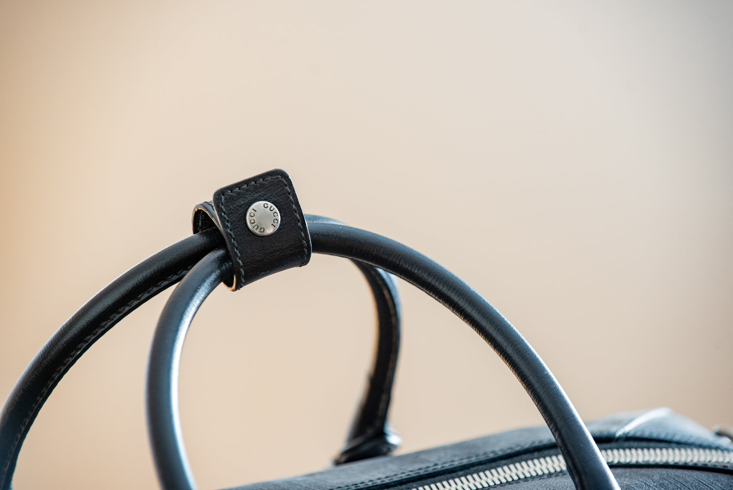 Gucci Black Medium Duffle Bag With Strap And Purchase Receipt Current MSRP Over $2500!