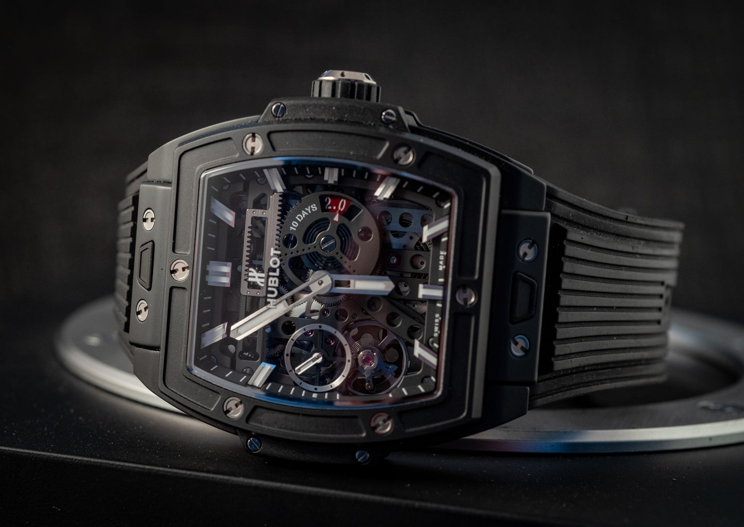 Hublot 2025 Spirit of Big Bang Meca-10 MSRP $31,200 Box And Papers Ref 614.CI.1170.RX