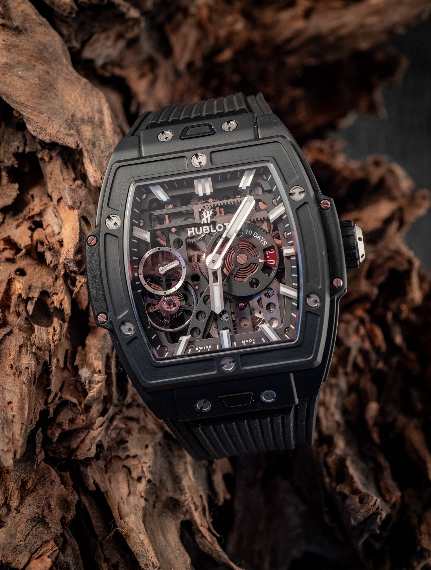 Hublot 2025 Spirit of Big Bang Meca-10 MSRP $31,200 Box And Papers Ref 614.CI.1170.RX