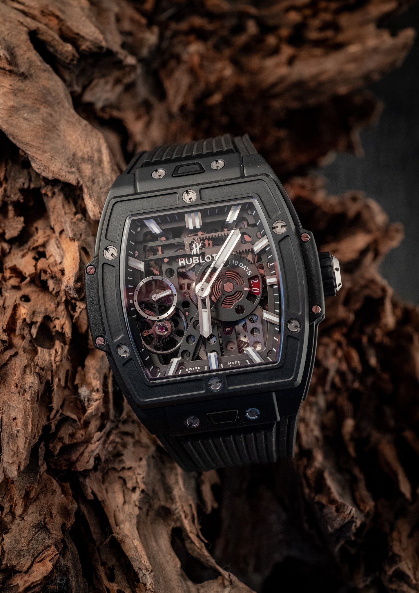 Hublot 2025 Spirit of Big Bang Meca-10 MSRP $31,200 Box And Papers Ref 614.CI.1170.RX