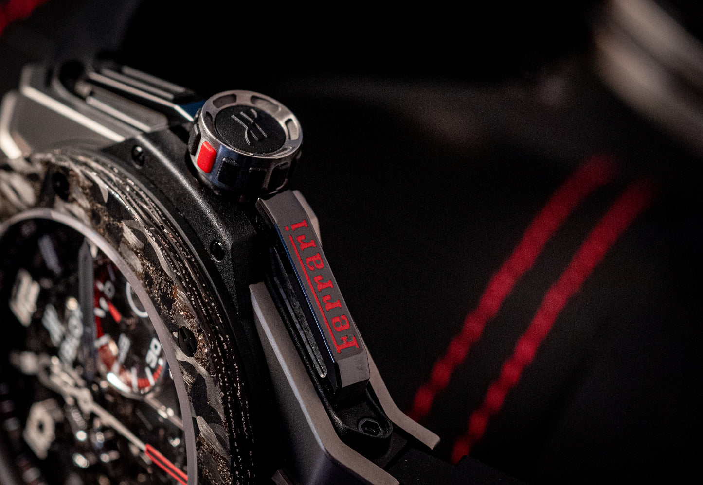 Hublot Big Bang Ferrari 2019 45MM Carbon Box And Papers With Watch Winder Ref 401.NJ.0123.VR