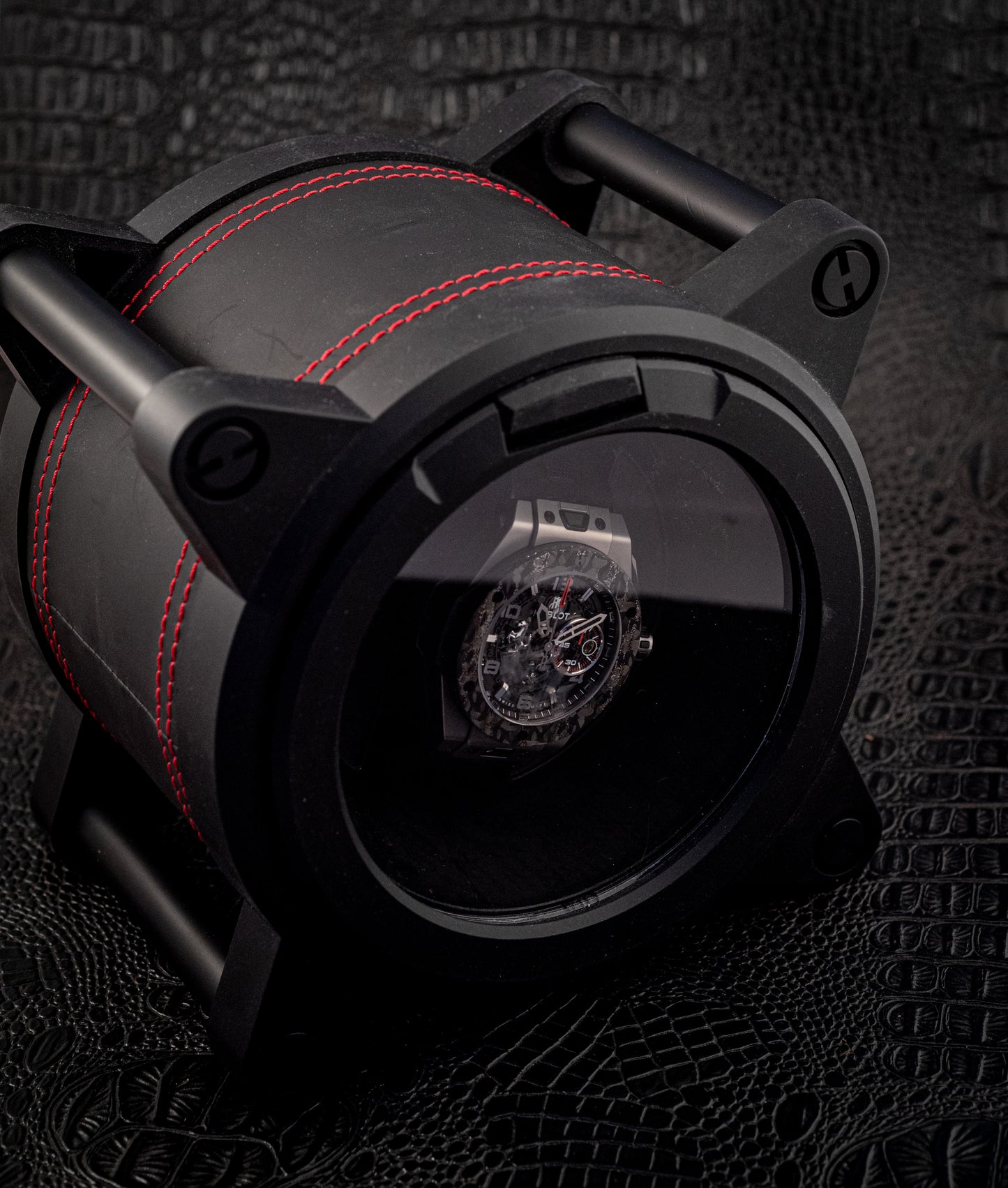 Hublot Big Bang Ferrari 2019 45MM Carbon Box And Papers With Watch Winder Ref 401.NJ.0123.VR