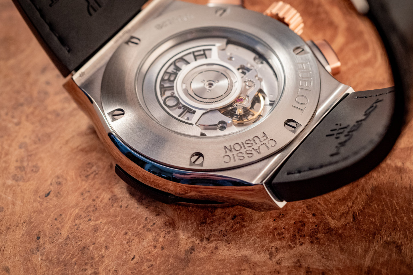 Hublot Classic Fusion Chronograph 45MM King Rose Gold Titanium 2024 E Warranty Papers Reference 521.NO.1181.LR