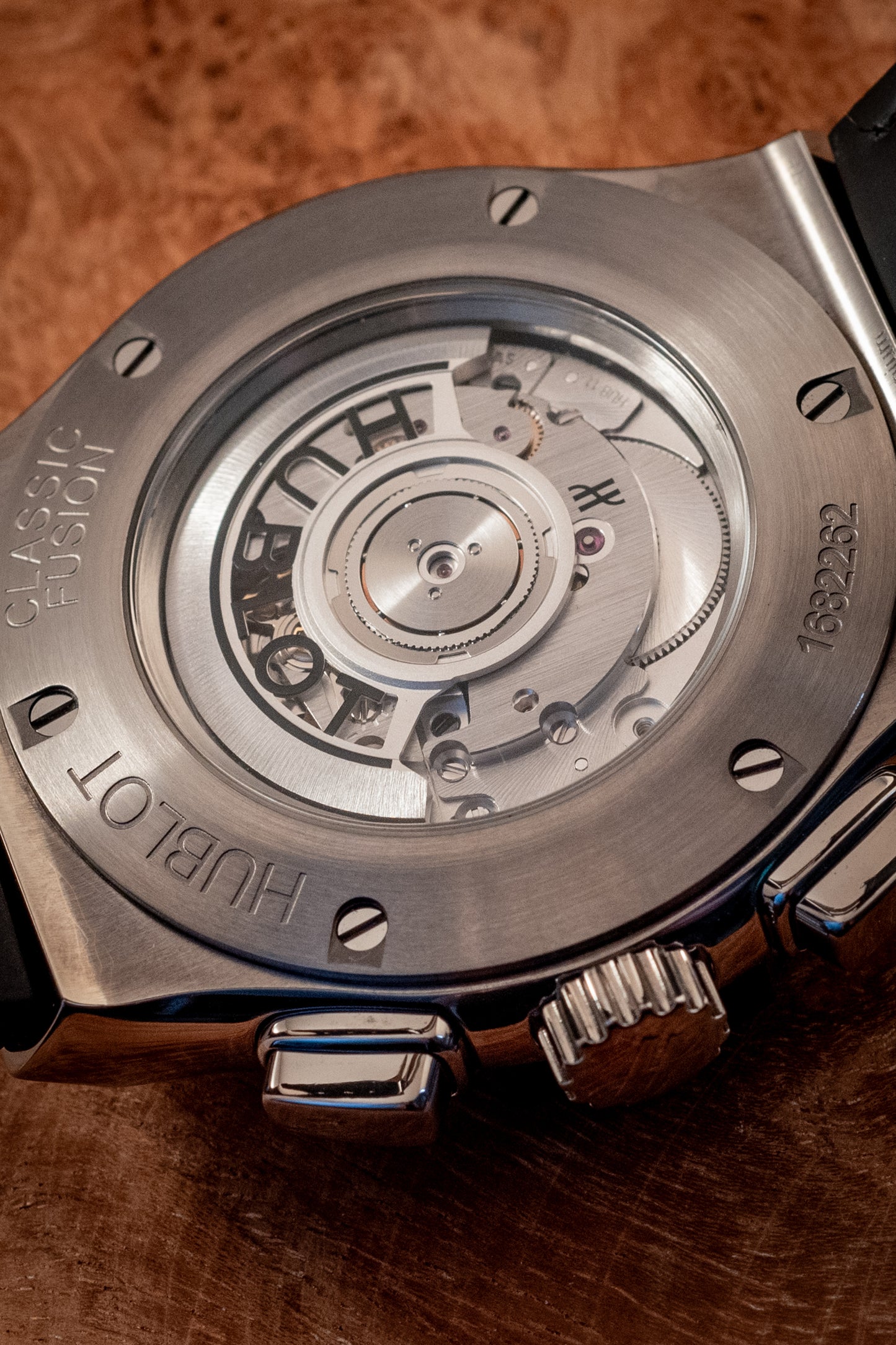 Hublot Classic Fusion Chronograph 45MM Titanium Racing Grey 2024 E Warranty Papers Reference 521.NX.7071.LR