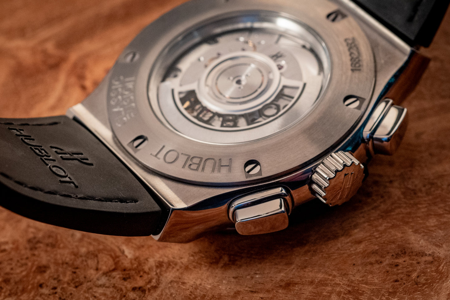 Hublot Classic Fusion Chronograph 45MM Titanium Racing Grey 2024 E Warranty Papers Reference 521.NX.7071.LR