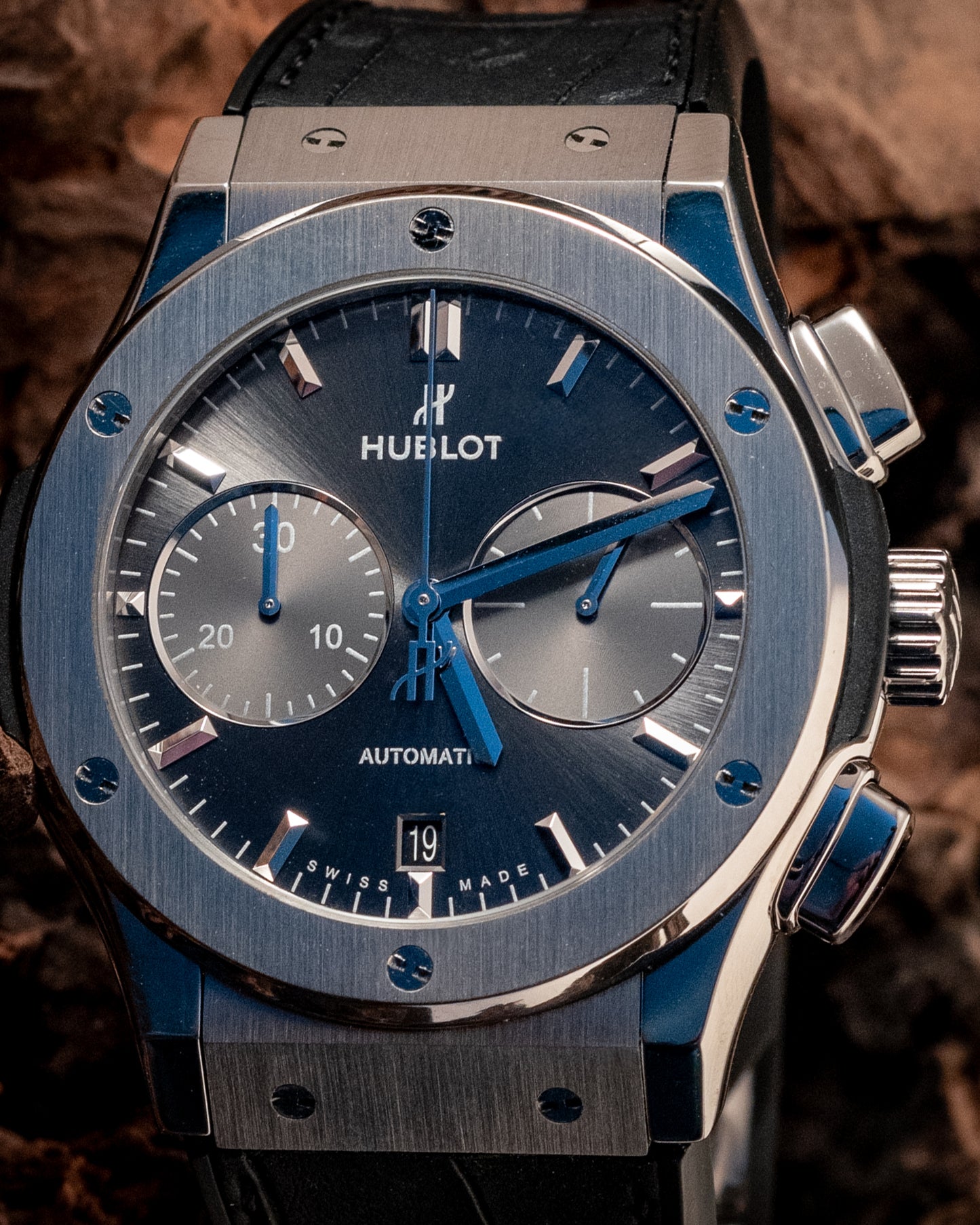Hublot Classic Fusion Chronograph 45MM Titanium Racing Grey 2024 E Warranty Papers Reference 521.NX.7071.LR