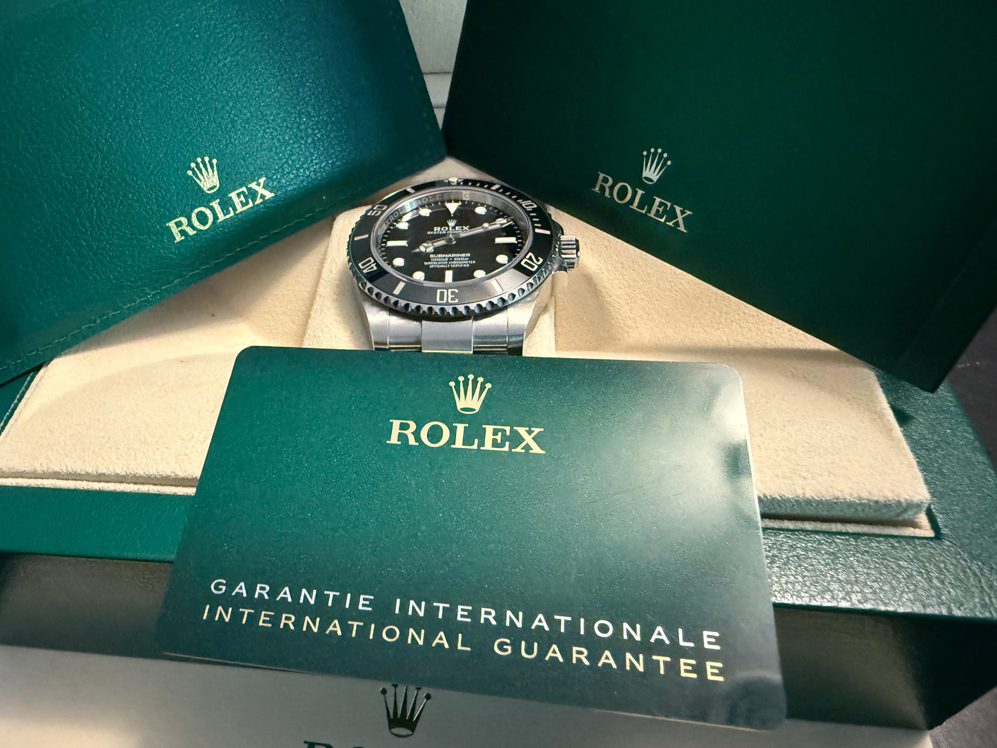 Rolex Submariner December 2021 Black No-date Full Set 41mm Box And Papers Ref 124060