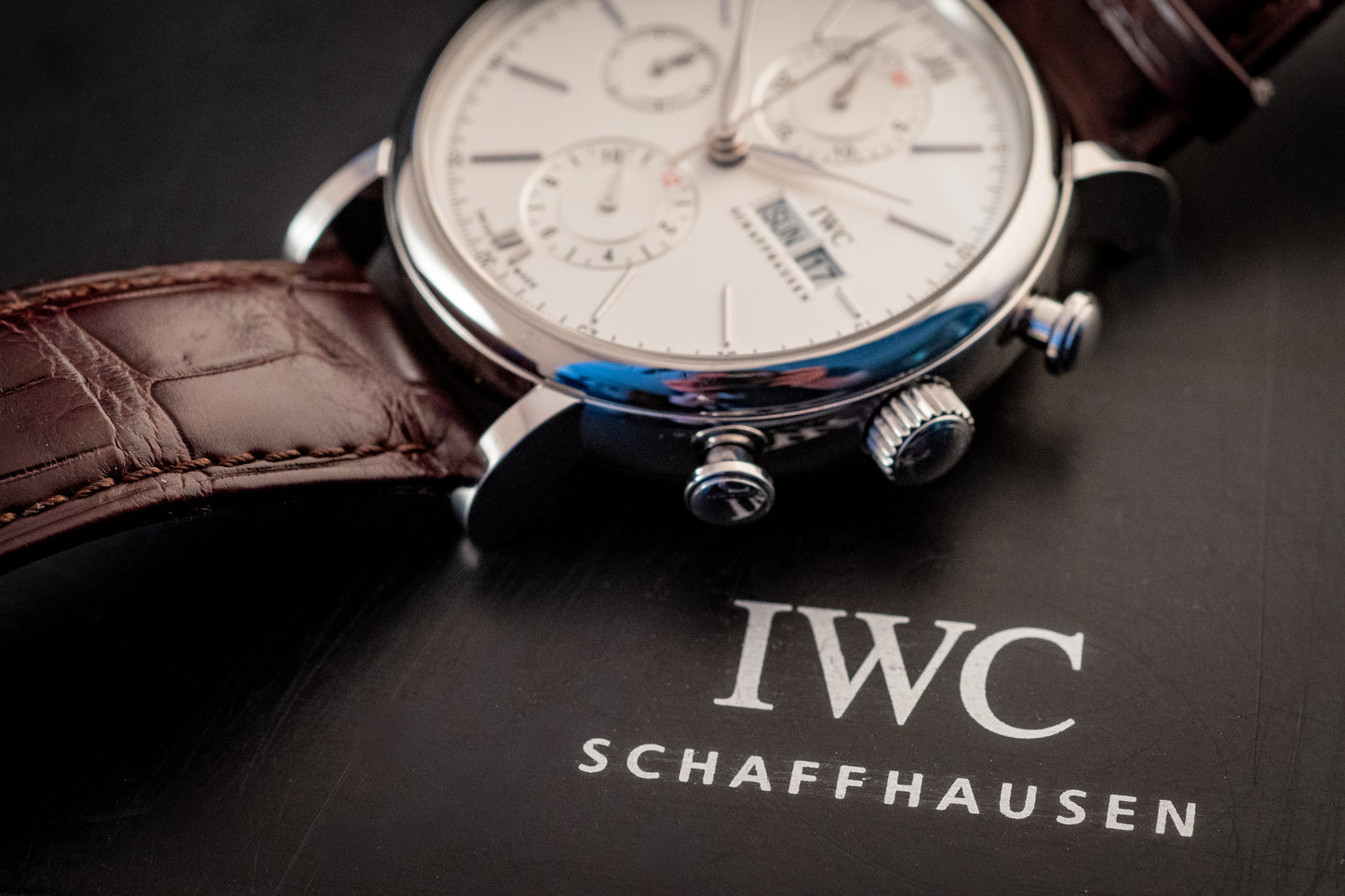 IWC Portofino Chronograph 2020 White Dial Box And Papers Ref IW391027