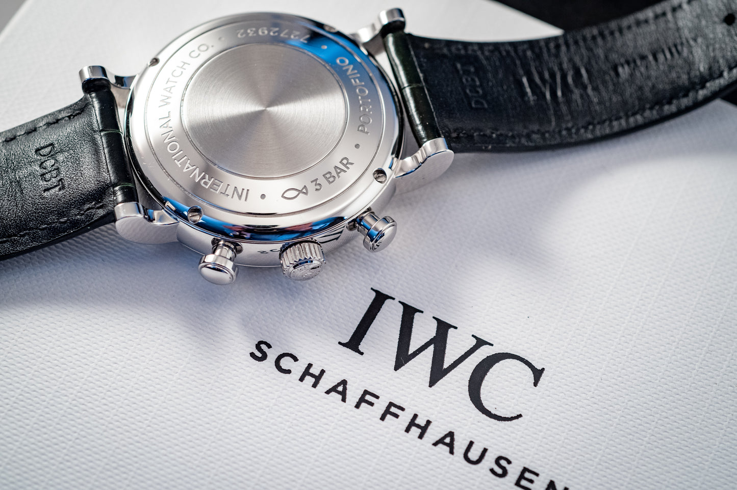 IWC Portofino 2022 Chronograph Green Dial 39MM Warranty Unti 4/2030 Box And Papers Ref IW391405