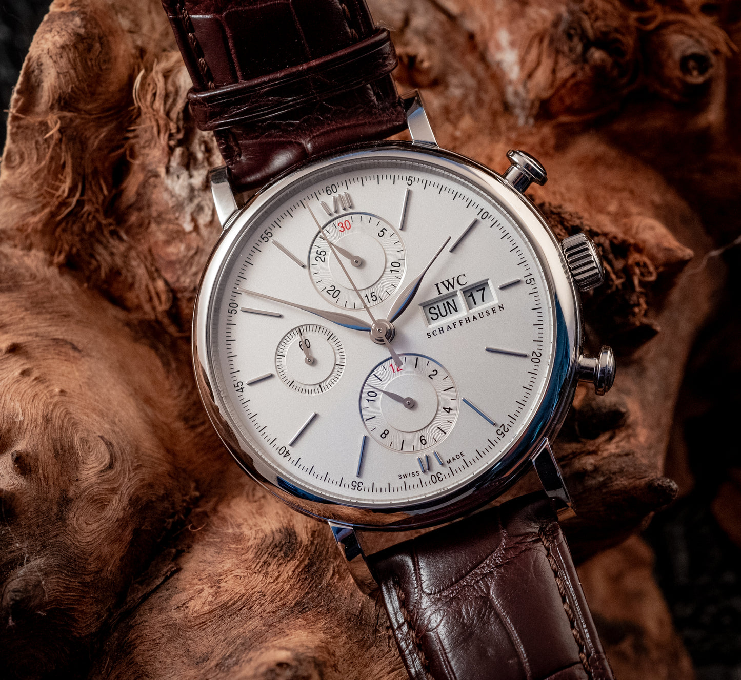 IWC Portofino Chronograph 2020 White Dial Box And Papers Ref IW391027