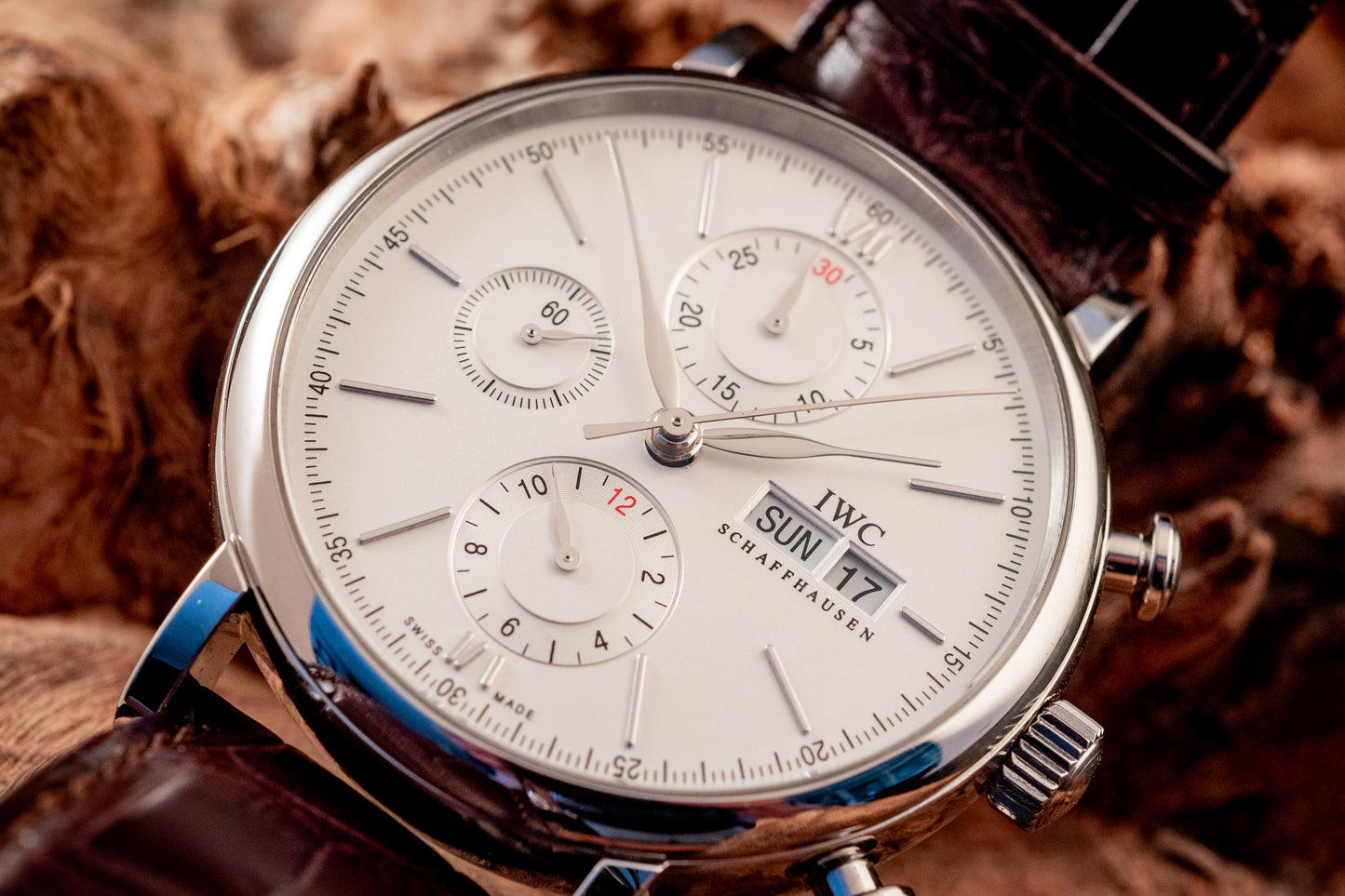 IWC Portofino Chronograph 2020 White Dial Box And Papers Ref IW391027