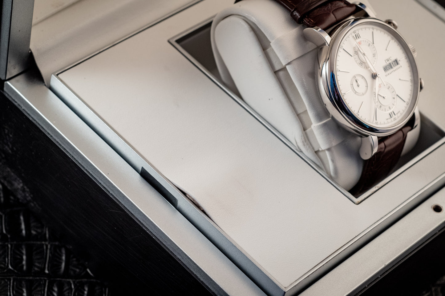 IWC Portofino Chronograph 2020 White Dial Box And Papers Ref IW391027