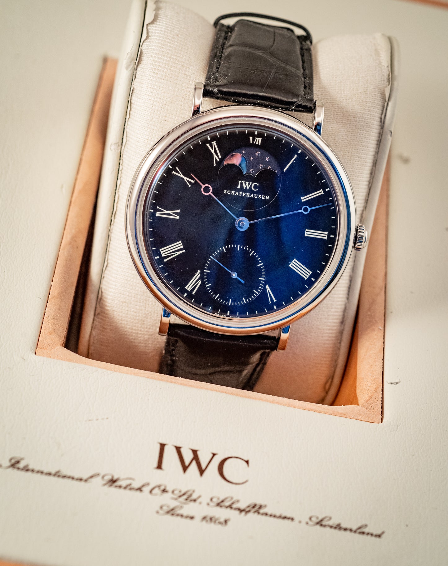 IWC Portofino Hand-Wound 46MM Full Set Box And Papers Ref IW544801