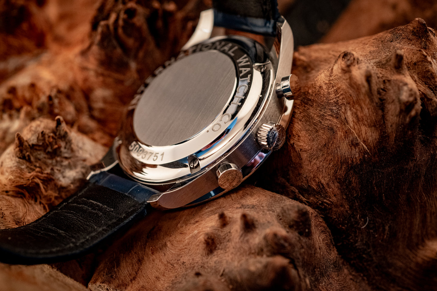 IWC Portuguese Chronograph Blue Strap Box And Papers Ref IW371446