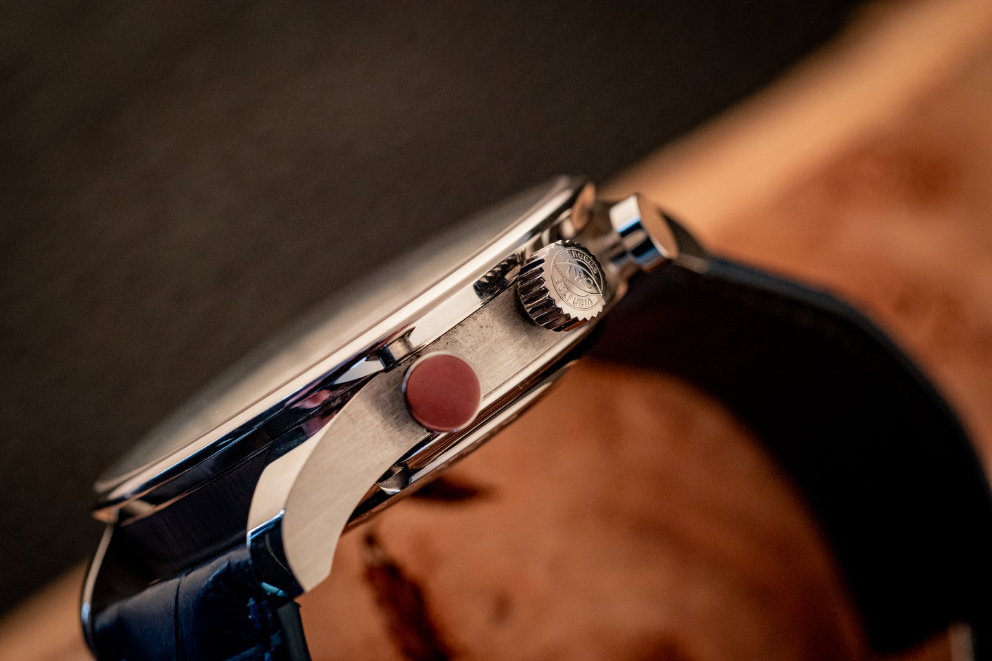 IWC Portuguese Chronograph Blue Strap Box And Papers Ref IW371446
