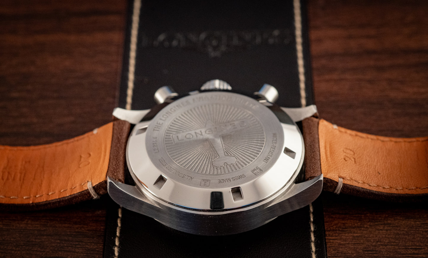 Longines Aviation BigEye 41MM Chronograph Box And Authentication Card Ref L2.816.4.53.2