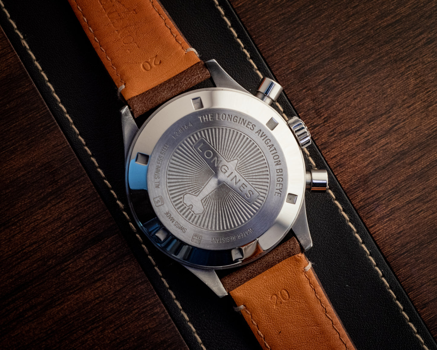 Longines Aviation BigEye 41MM Chronograph Box And Authentication Card Ref L2.816.4.53.2