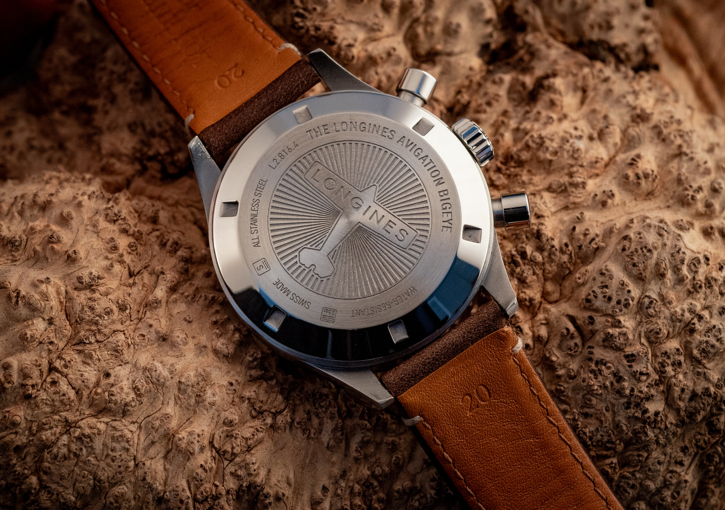 Longines Aviation BigEye 41MM Chronograph Box And Authentication Card Ref L2.816.4.53.2