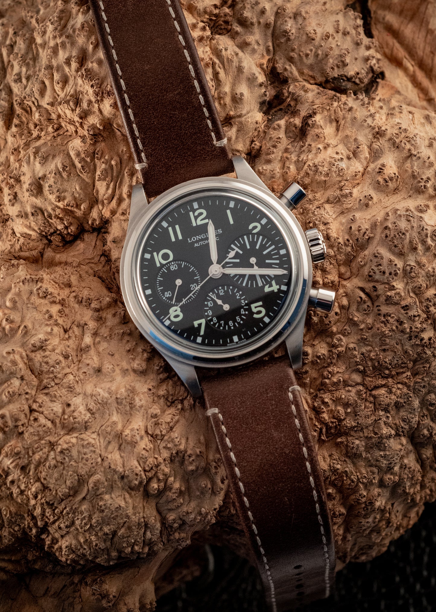 Longines Aviation BigEye 41MM Chronograph Box And Authentication Card Ref L2.816.4.53.2