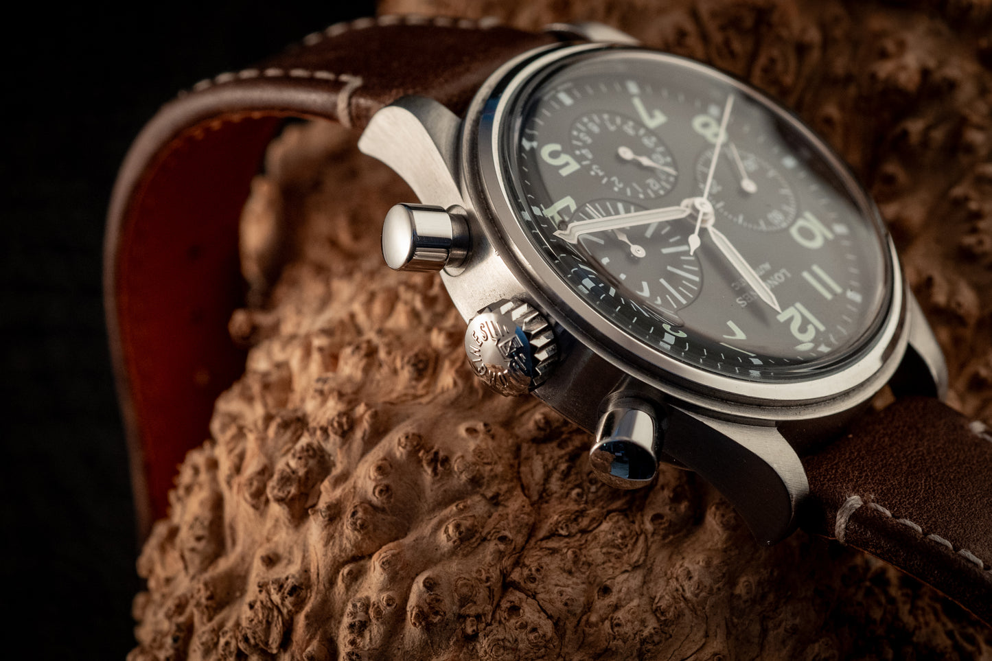 Longines Aviation BigEye 41MM Chronograph Box And Authentication Card Ref L2.816.4.53.2