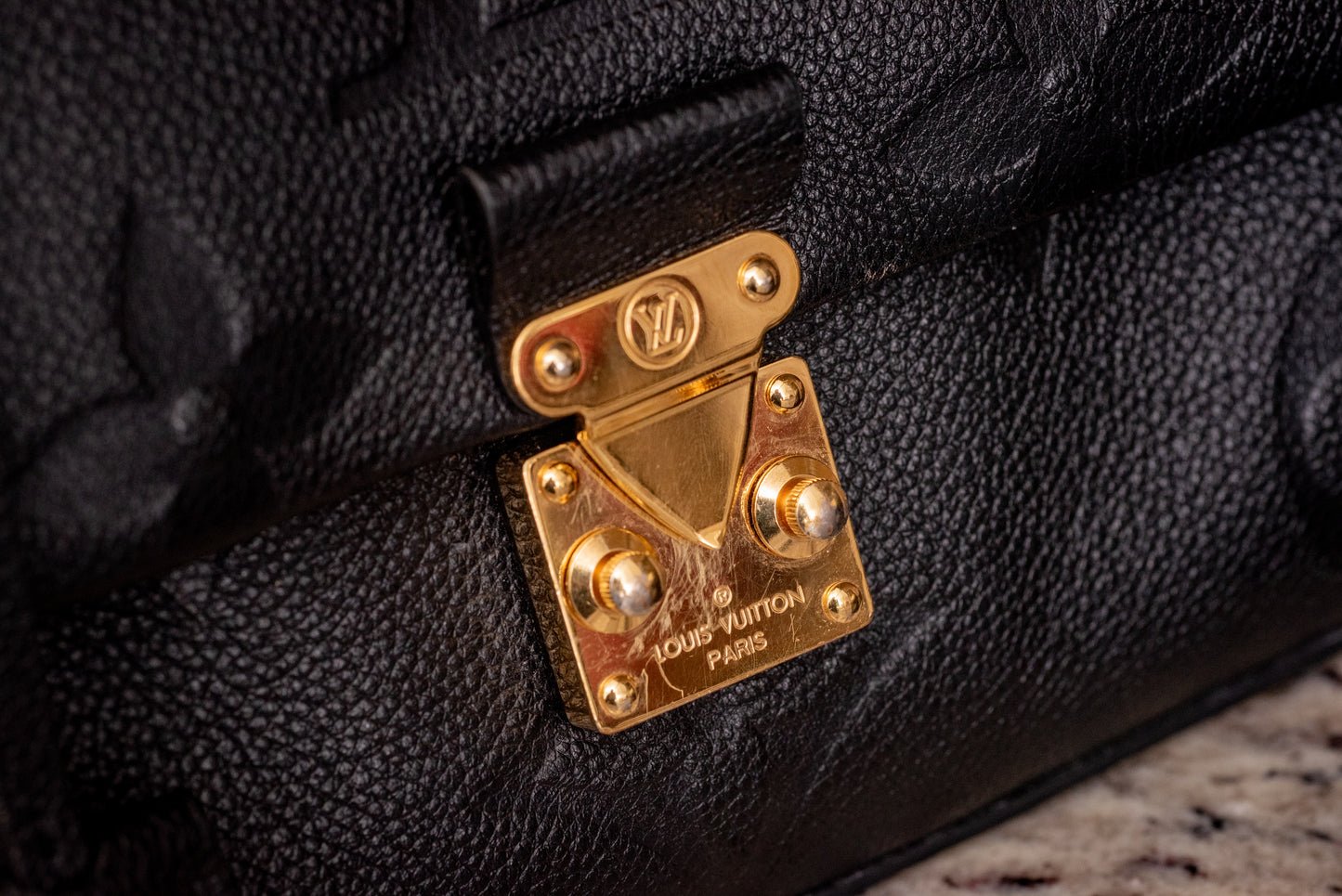 Louis Vuitton Madeleine MM Empreinte Top Handle Handbag Shoulder Strap Box LegitGrails Auth Papers