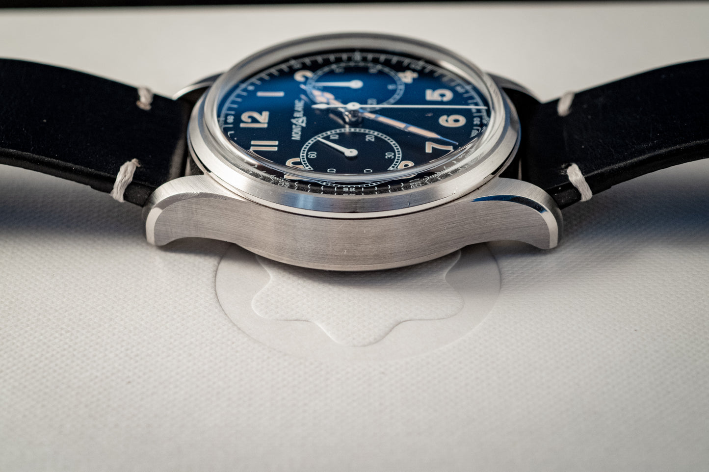 Montblanc 1858 AUTOMATIC CHRONOGRAPH 2023 Box And Papers Extra Strap Ref MB117835