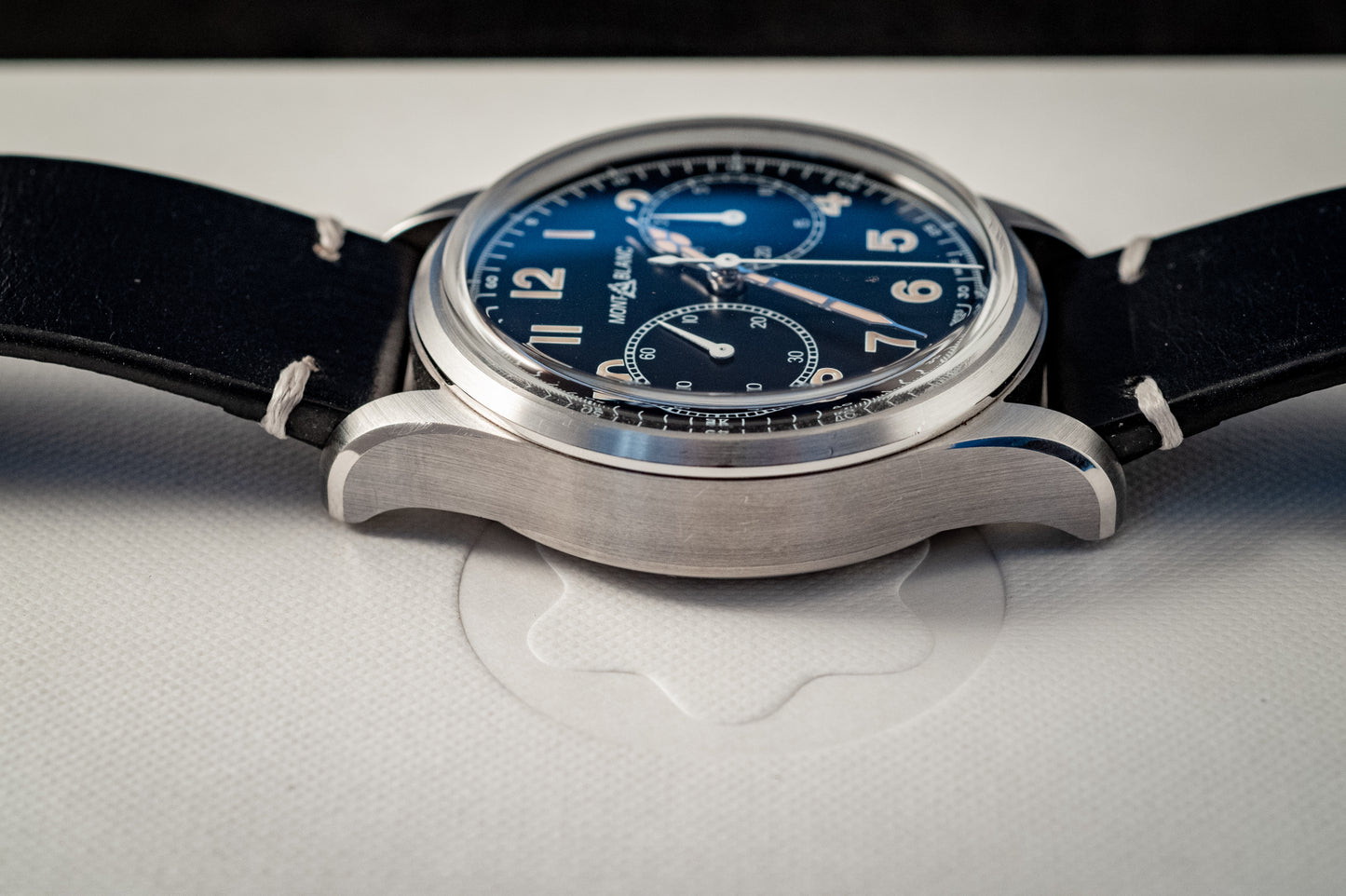 Montblanc 1858 AUTOMATIC CHRONOGRAPH 2023 Box And Papers Extra Strap Ref MB117835