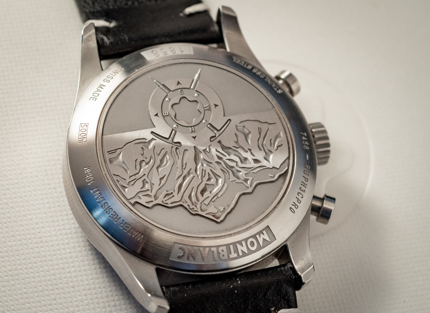 Montblanc 1858 AUTOMATIC CHRONOGRAPH 2023 Box And Papers Extra Strap Ref MB117835